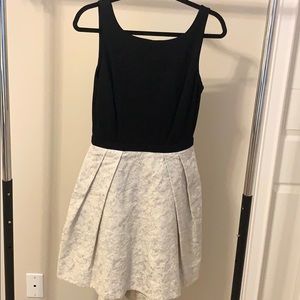Black, cream, and silver Slate and Willow dress